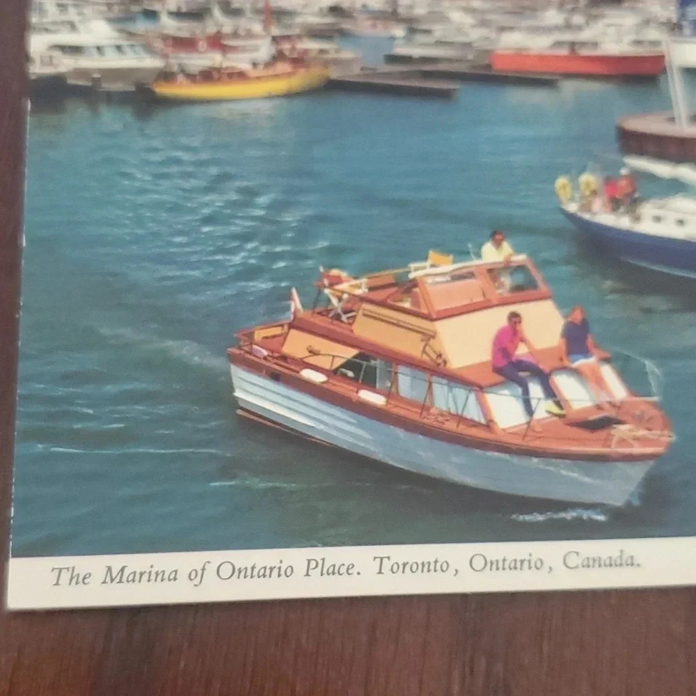 Postcard The Marina of Ontario Place, Toronto, Lake Ontario, Canada